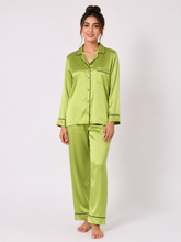 Lane Green Shamoz Silk Pajama Set