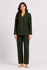 Bows Linen Pajama Set