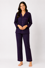 Polka Fantasy Linen Pajama Set