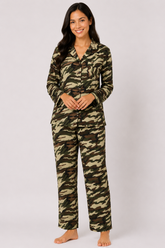 Camouflage Linen Pajama Set