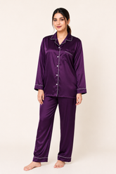 Indigo Shamoz Silk Pajama Set