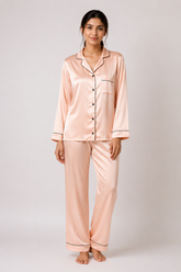 T-Pink Shamoz Silk Pajama Set