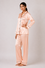 T-Pink Shamoz Silk Pajama Set