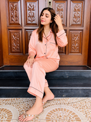 T-Pink Shamoz Silk Pajama Set
