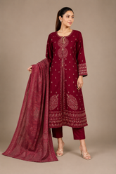 3 Piece full Emroidered Lawn Suit