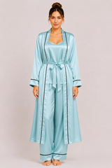 Ferozi Shamoz Silk 3 Piece Gown Set