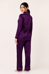 Indigo Shamoz Silk Pajama Set