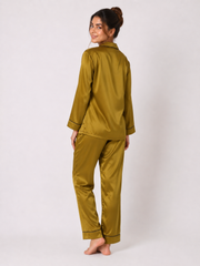 Gold Shamoz Silk Pajama Set