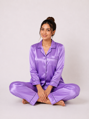 Lillac Shamoz Silk Pajama Set