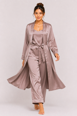 Chiku Shamoz Silk 3 Piece Gown Set