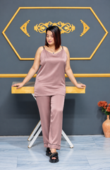 Chiku Shamoz Silk 3 Piece Gown Set