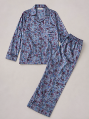 Floral Shamoz Printed Silk Pajama Set