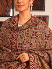 Heavy Embroidered Organza Shawl
