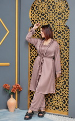 Chiku Shamoz Silk 3 Piece Gown Set
