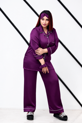 Indigo Shamoz Silk Pajama Set