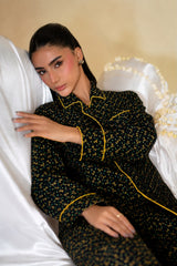Bows Linen Pajama Set