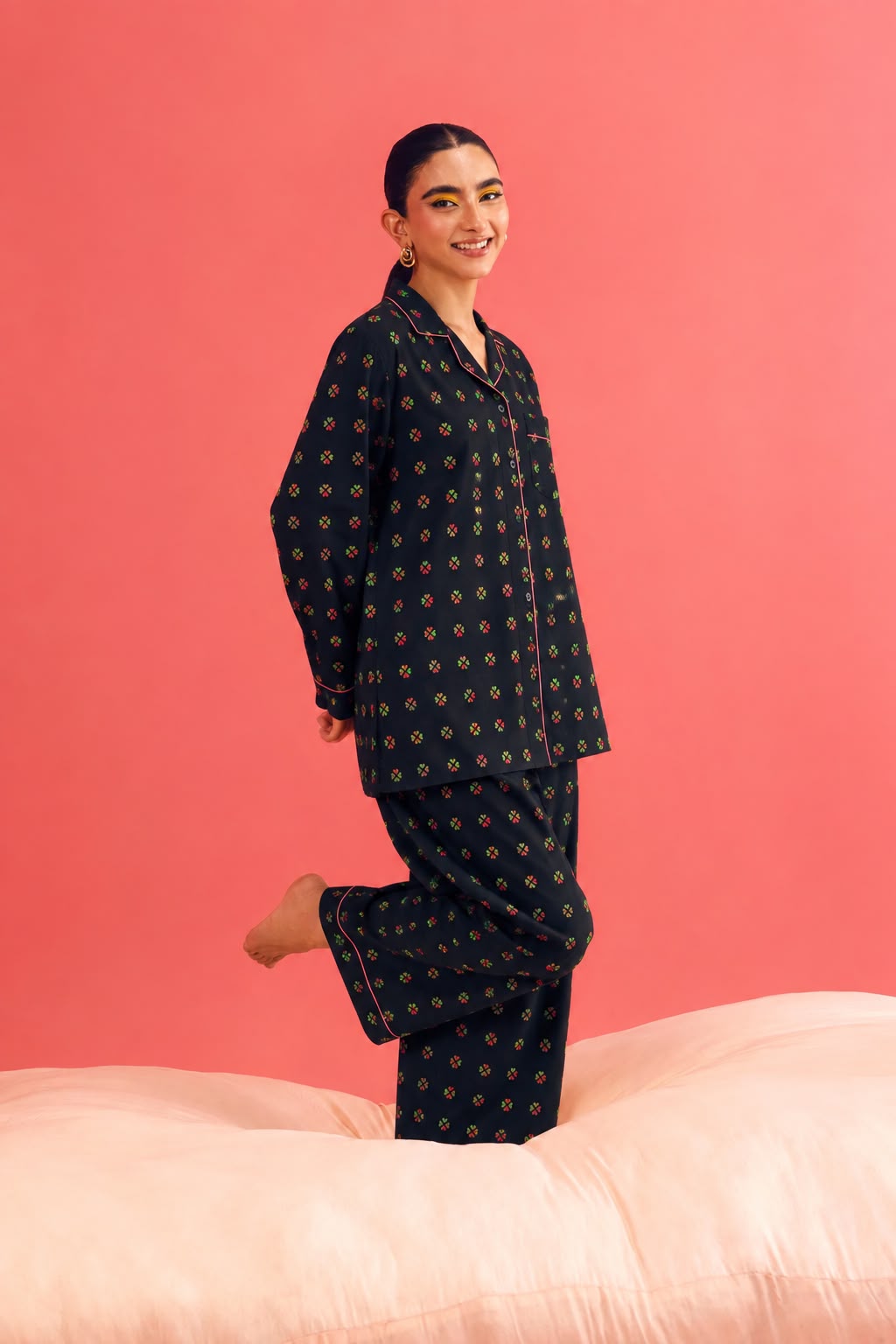 Bloom Linen Pajama Set