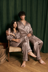 Chiku Matching Couple Pajama Set – Premium Shamoz Silk